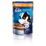 Felix (Фелікс) Консервований повнораціонний корм для дорослих котів з куркою та томатами. Шматочки у желе 100 г
